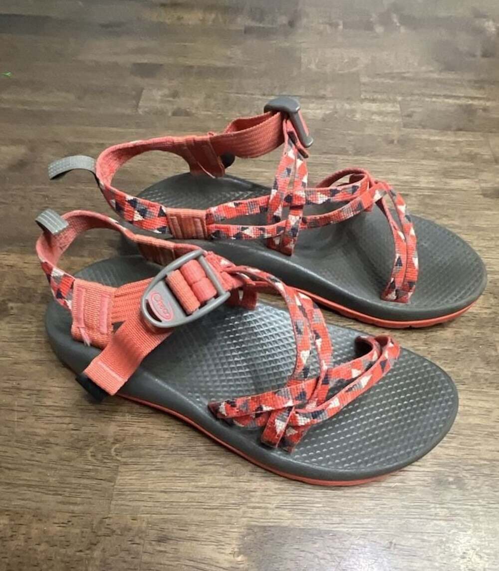 Chaco Kids ZX/1 EcoTread Speck Grenadine Strappy Sandals size 5
